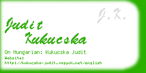 judit kukucska business card